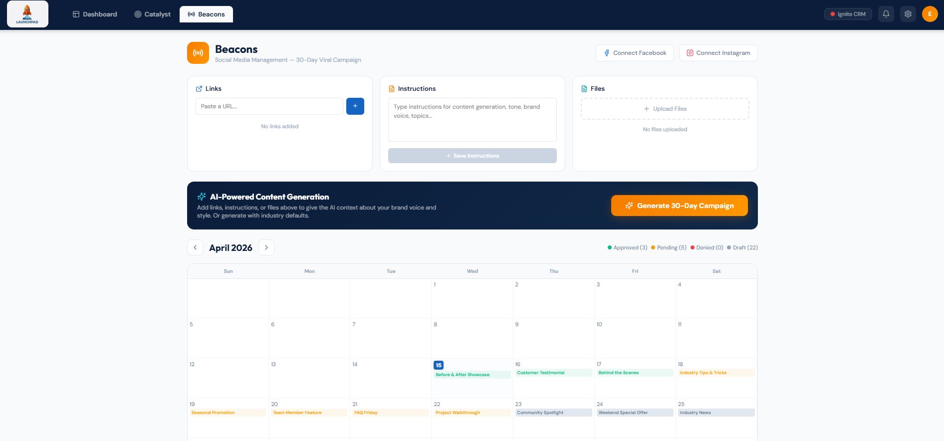Beacons Dashboard